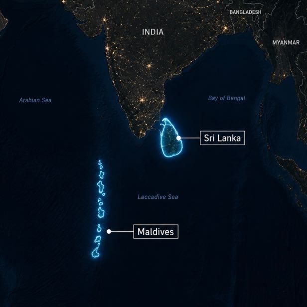Futura Engineering operational map for Sri Lanka and Maldives